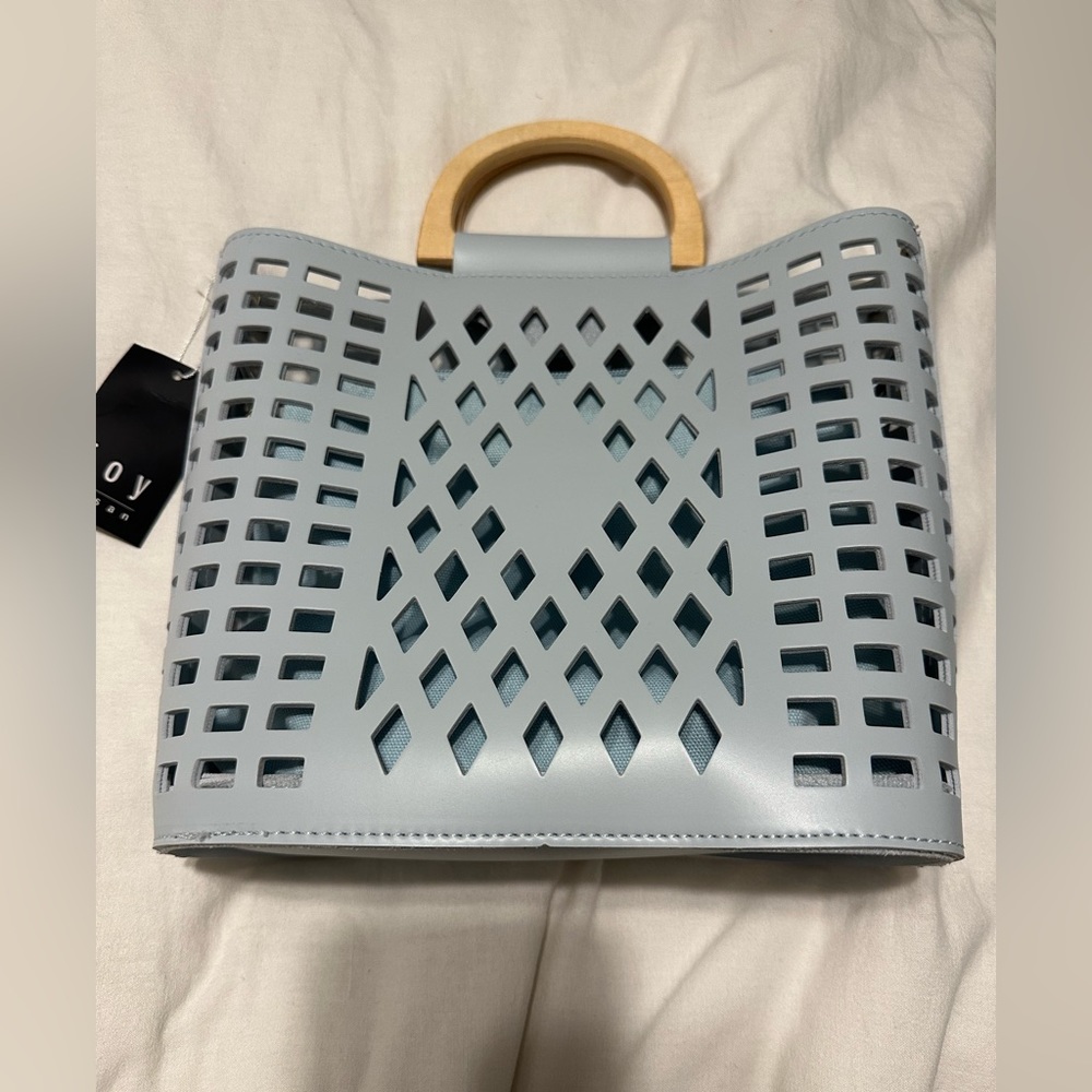 NWT Joy cut-out tote in the color Sky